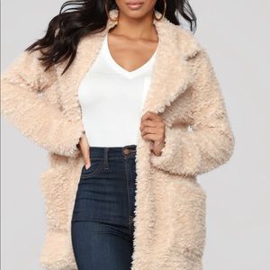 Fashion Nova Touch of Heaven Jacket - Beige